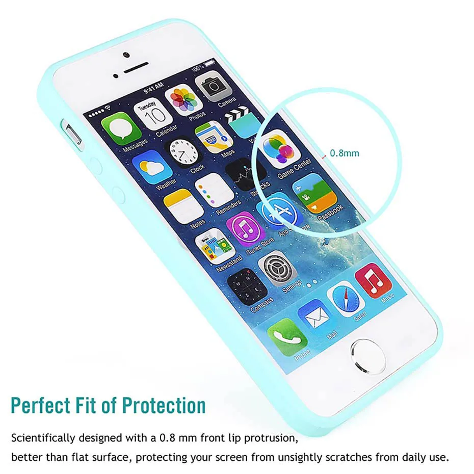 YAMIZOO Case Cover For iPhone 5 5s se Case Silicone Shockproof Soft Coque 360 Pink Cute Phone Cases For iPhone 5s se Case 5 On (8)