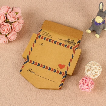 

45pcs/Lot London Bridge 12.6*9.4cm Vintage Kraft Paper Envelope Memo Pads Planner Sticky Notes School Office Stationery
