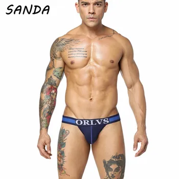 

2020 Fashion Brand Mesh Briefs Cotton Cueca Gay Underwear Male G-String Jockstrap Convex Pants Sexy Men Underwear Dropshipping