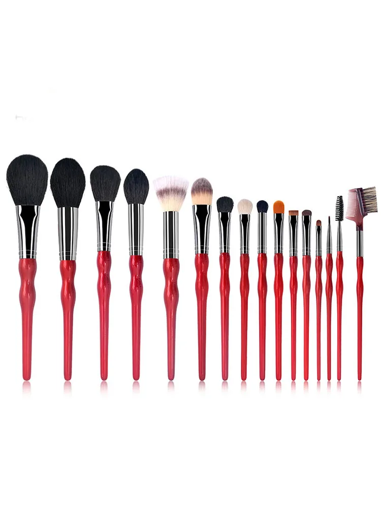 

16pc/set high-grade eye facial makeup brush foundation eye shadow brush lip pencil eyeliner professional beauty tools
