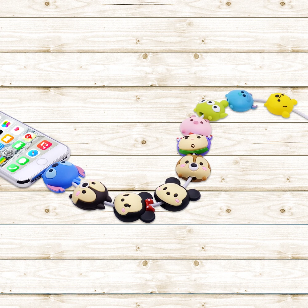 CHIPAL мультфильм укуса животных кабель протектор для iPhone USB передачи данных