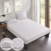 

Beautiful Jacquard Anti-mite Bed Mattress Protection Cover Smooth Breathable Waterproof Mattress Protector Cover for Bed Wet