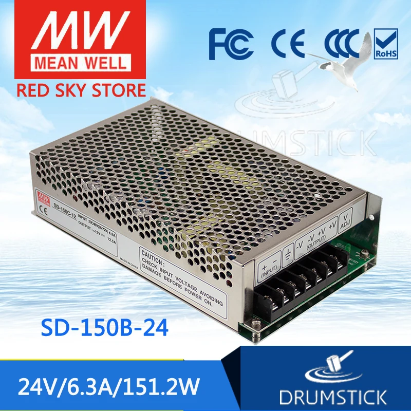 

MEAN WELL SD-150B-24 24V 6.3A meanwell SD-150 24V 151.2W Single Output DC-DC Converter