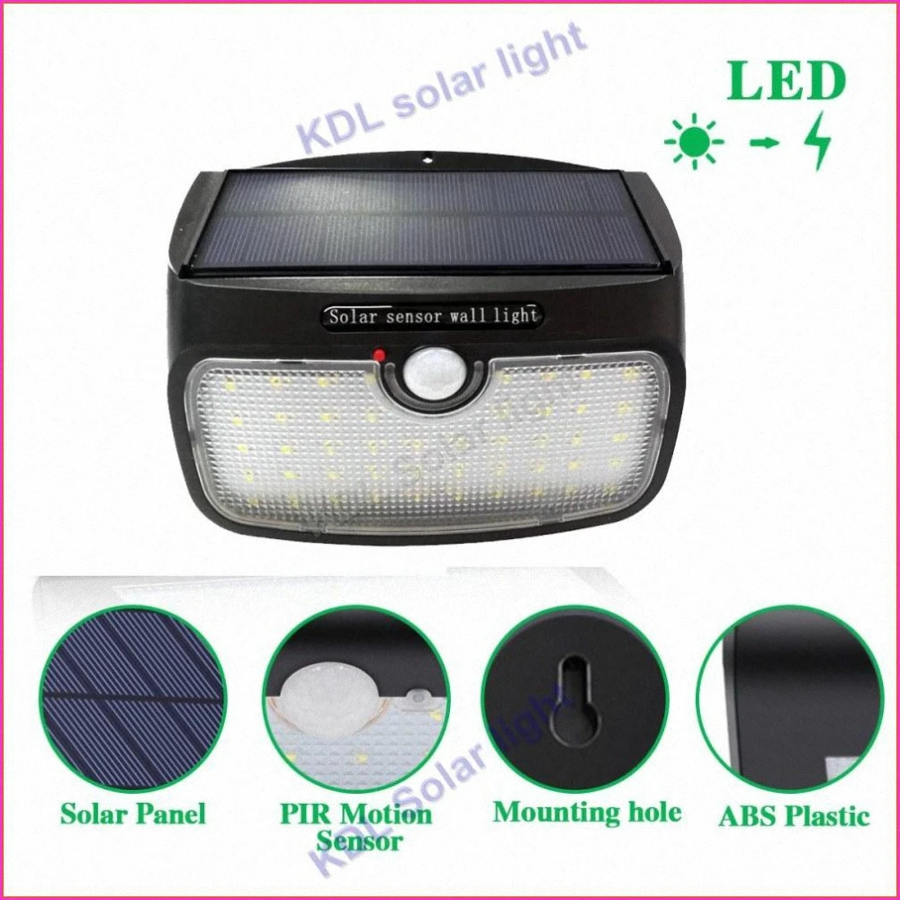 

3pcs/lot 48 leds split solar panel indoor Light PIR motion radar smart Separable Solar Light 28 L to for Garden Back Door Step S