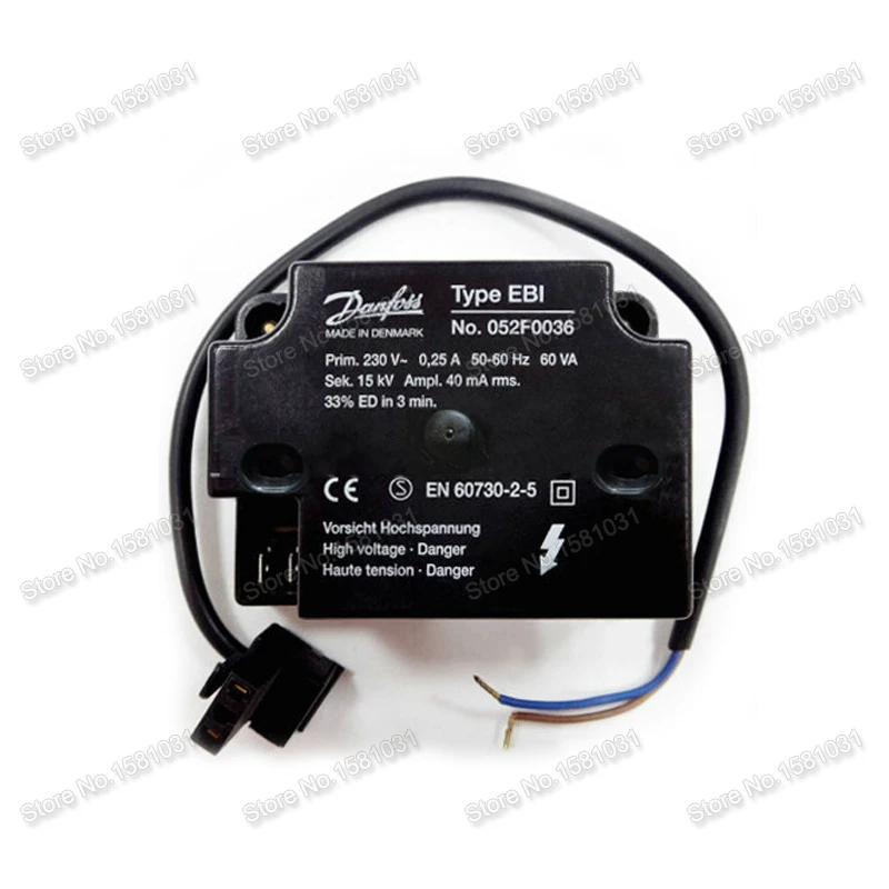 

Danfoss igniton transformer EBI No.052F0036 Danfoss 15KV for gas burner single output 15KV transformer