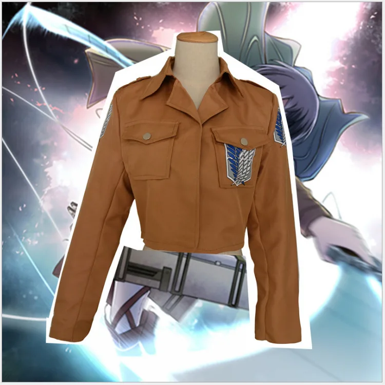 Titan Jacket Shingeki no Kyojin  Ʈ ڽ Eren Levi Jacket ÷    ҷ ǻ
