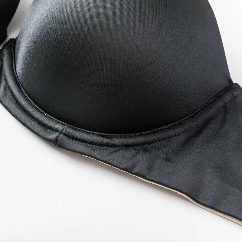  Women's Padded Seamless No Show Lift Push up Strapless Bra Multiway
