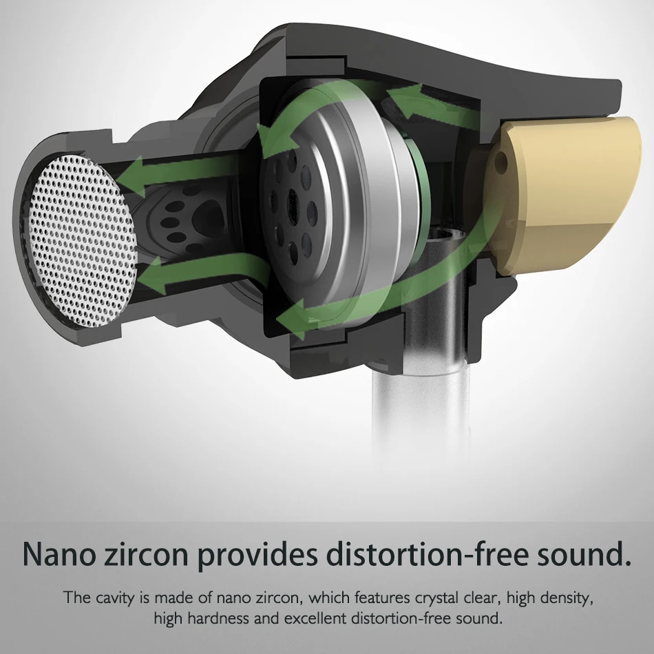 Стереонаушники ROCK In Ear с цирконием лидер продаж сбалансированная иммерсивная