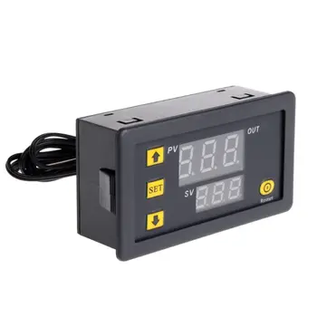 

2019 New 1 Pc Temperature Controller Relay Dual Digital LED Display Heating/Cooling Regulator Thermostat Switch