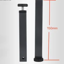 4 шт./лот H: 150 мм(для квадратной трубы 30x30 мм) прижимная опорная ножка ноги кровать-татами