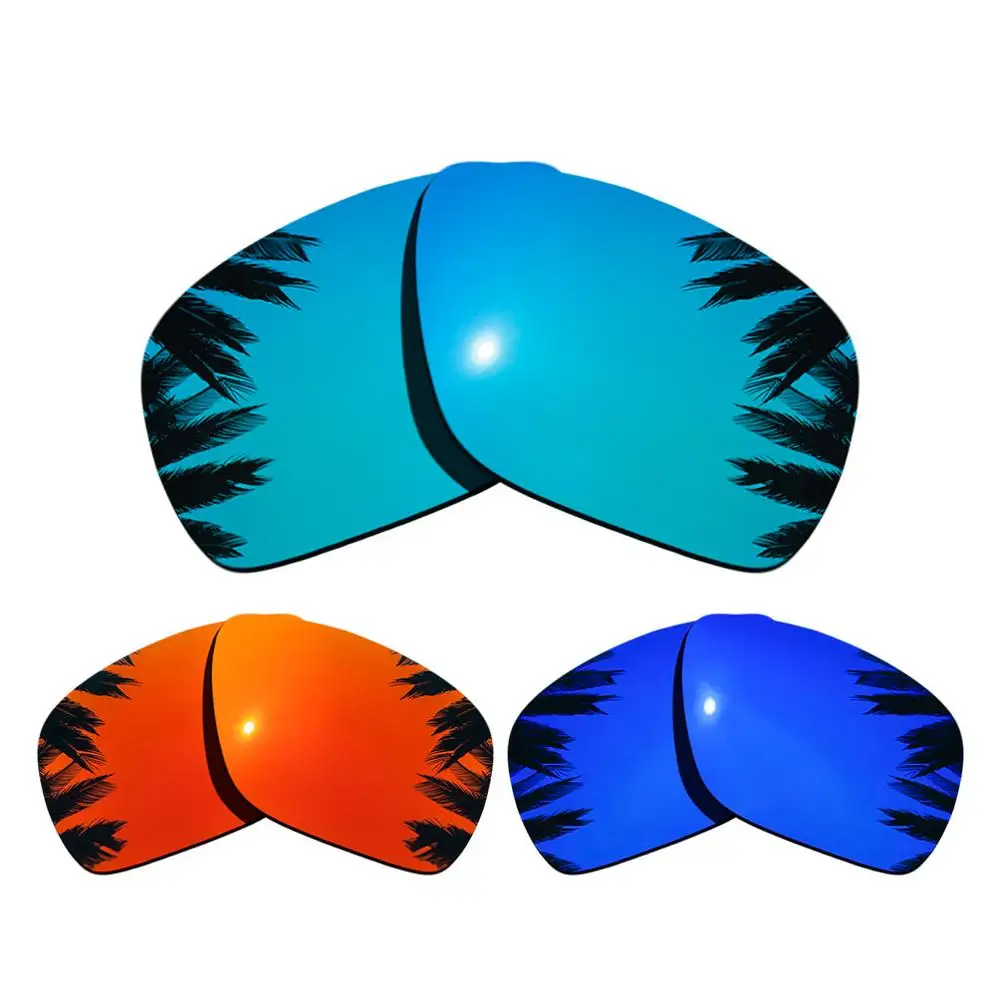Поляризованные зеркальные линзы для замены покрытия для солнцезащитных очков-Оукли отправка 1 рамка разных цветов - Цвет линз: Blue-Red-Purple