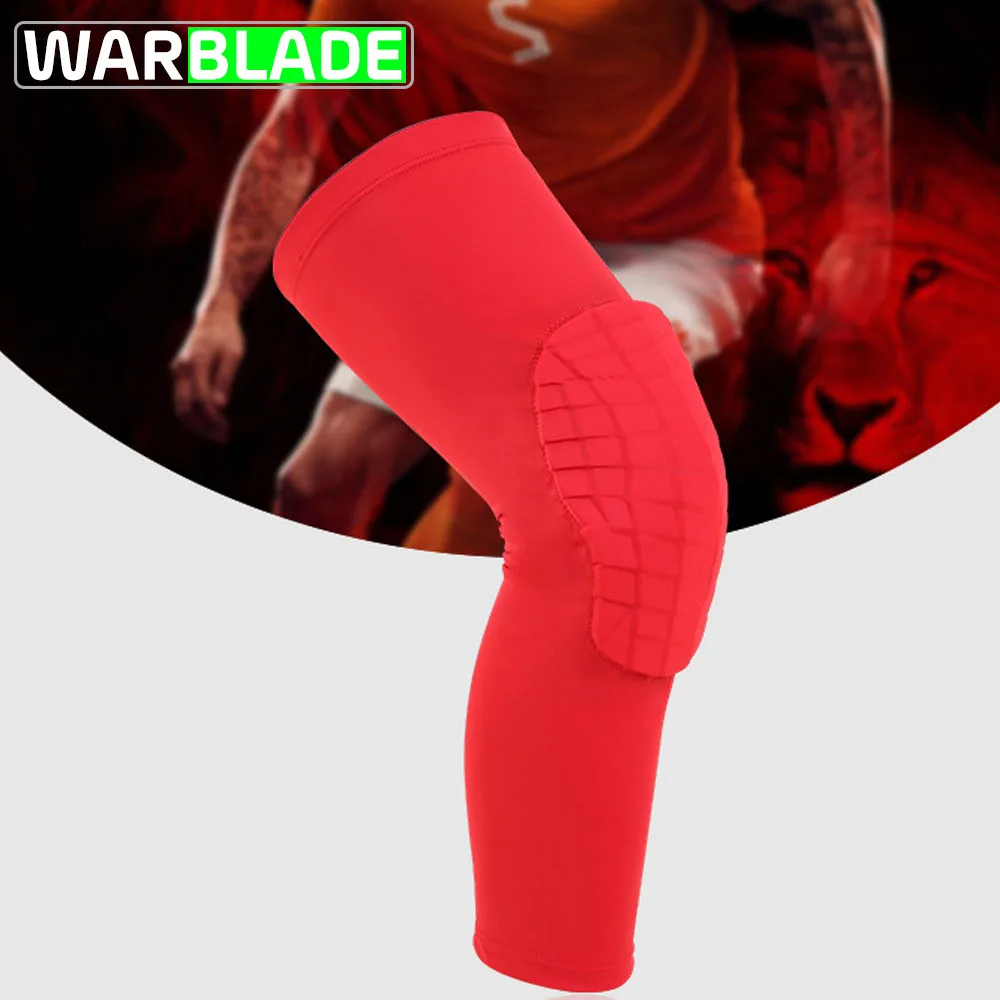 

2019 Socks Honeycomb Gym Basketball Sports Knee Leg Support Brace Tape Guard Pads Brace Wrap Sleeve Protector Support Kneepad
