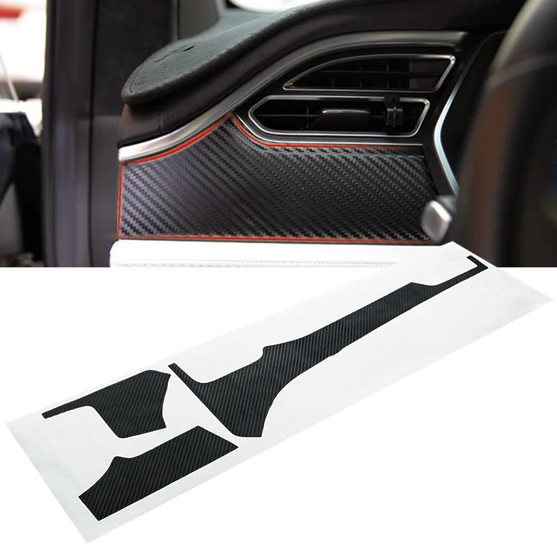 For Tesla Model X/S Car Dashboard+Central Control Armrest Box Sticker Decoration