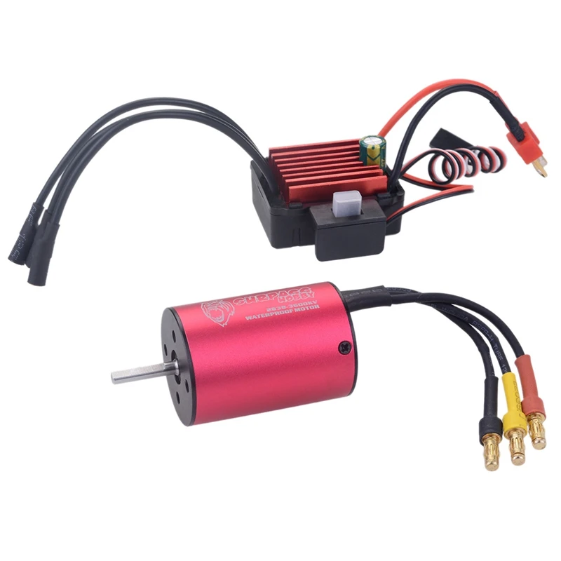 

Surpass Hobby 2838 3600Kv Brushless Motor + 35A Brushless Speed Controller Esc Waterproof 2S 3S For 1/16 Rc Car