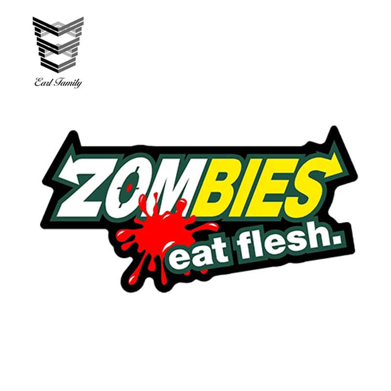 Bumper Sticker Zombies Eat Flesh