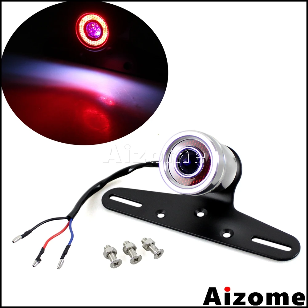 

Vintage Motorcycle LED Taillight Stop Light For Harley Cafe Racer Chopper Bobber Lucas Style Tail Light LED Project Rear Lamp