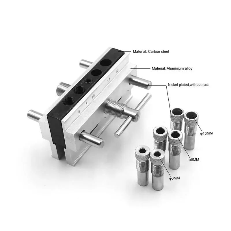 Woodworking Vertical Hole Punch Locator Puncher Doweling Jig Drill Guide Stainless Steel Woodworking Punch Locator