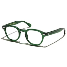 Мужские очки от Jonny Depp, зеленые оптические очки, оправа для женщин, модный фирменный дизайн, ацетат, винтажные очки, высокое качество, Z081