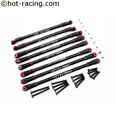 Hot Racing optional upgrade aluminum 4-link set for 313mm wheelbase Axial SCX10 vehicles | Игрушки и хобби