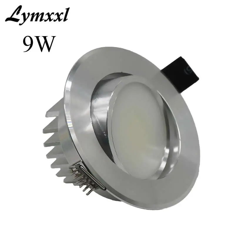 

Hot sale cob 9w led downlight recessed led lights for home 90-260v led fixture ceiling lamp light 120angle cri85 +driver UL CE