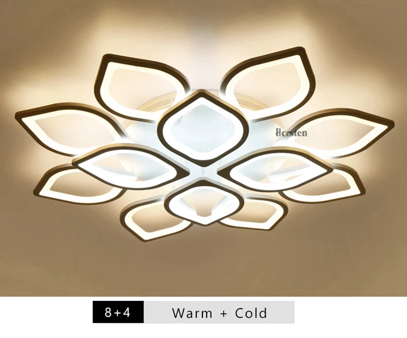 Modern White Flower High Power LED Ceiling Chandelier For Living Room Bedroom Acrylic Iron LED Chandelier Lamp 110-240V (11)