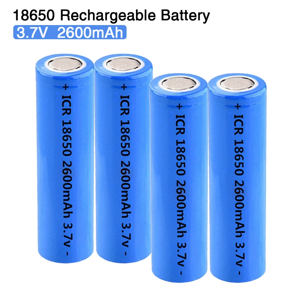 Icr 18650 3 7 v 2600mah lithium ionen akku 18650 3 7 v li ion bateria jpg