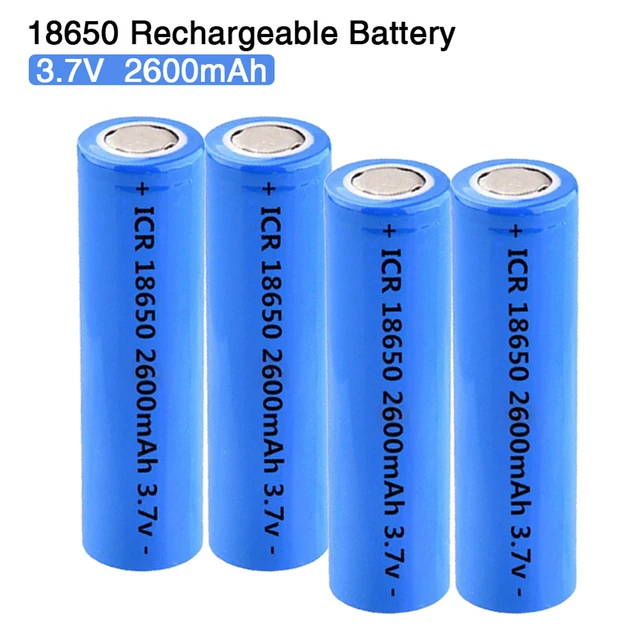 Buy ICR 18650 3.7V 2600mAh Lithium Rechargeable