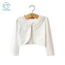 YouBeiKa Baby Girls Cardigan Kids Cotton Jacket For Girls Jacket Children Longsleeve Cardigan Summer Lace Cardigan Child Clothes