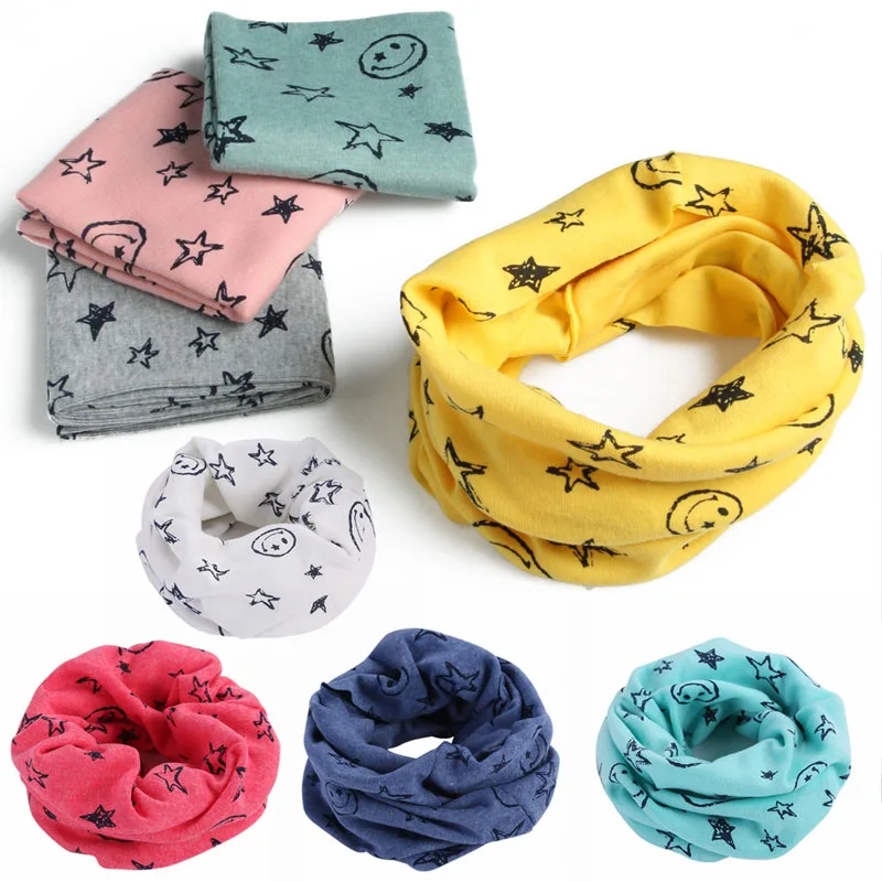 

New Autumn Winter Boys Girls Baby Cute Scarf Cotton O Ring Neck Scarves Winter Scarf Baby Children Gift for Newborns