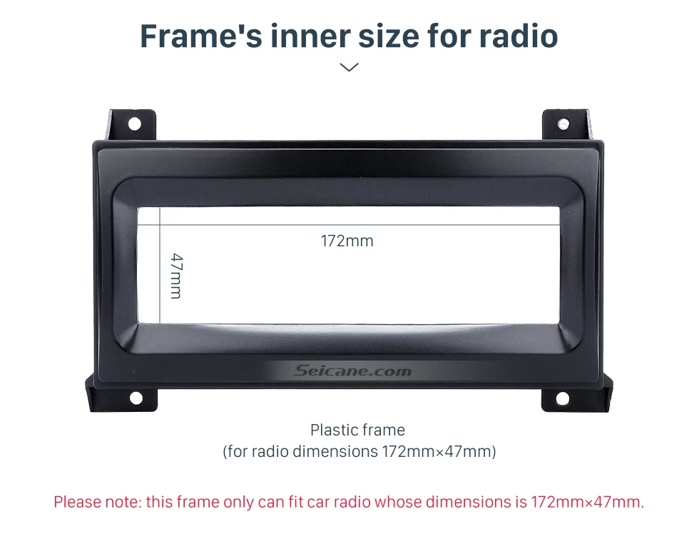 Seicane Автомобильная радиосвязь для 2007 Chrysler Serbring Dodge Avenger Nitro Jeep Wrangler Автомобильная Лицевая панель, комплект ободков