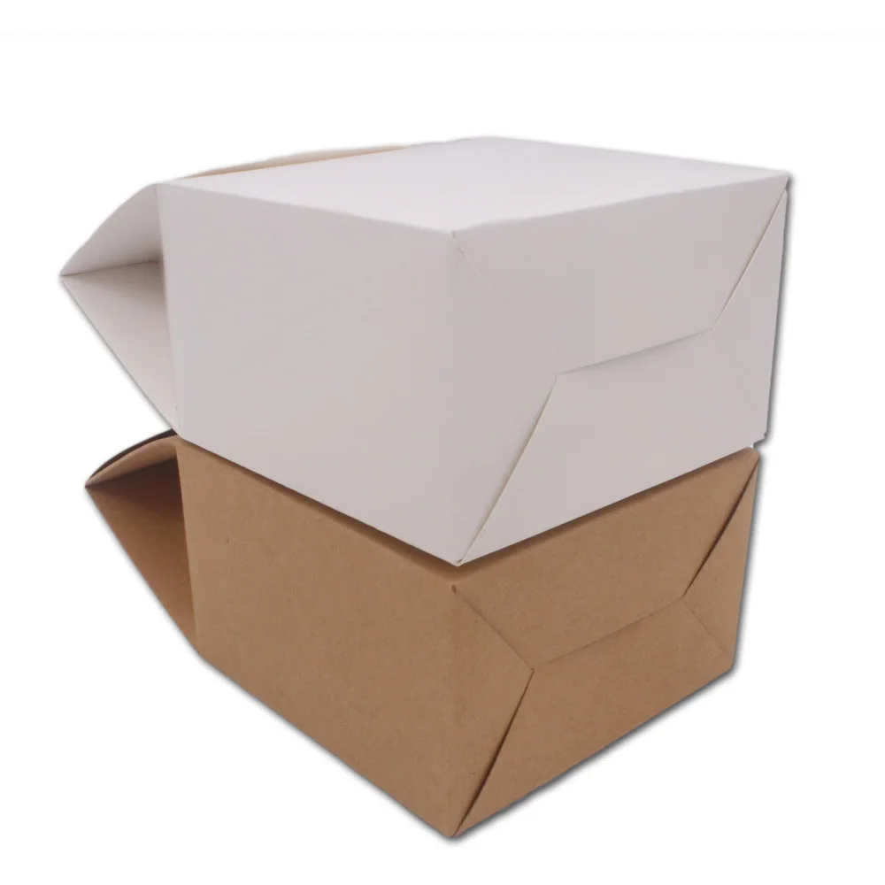 10 шт крафт-бумага коробка для конфет с ручкой закуска печенья конфет подарки мешок для свадьбы День рождения Рождественские сувениры посылка