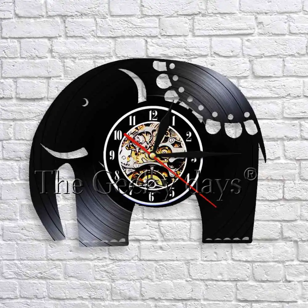 Buy 1Piece Indian Elephant Wall Clock Wildlife Mammal