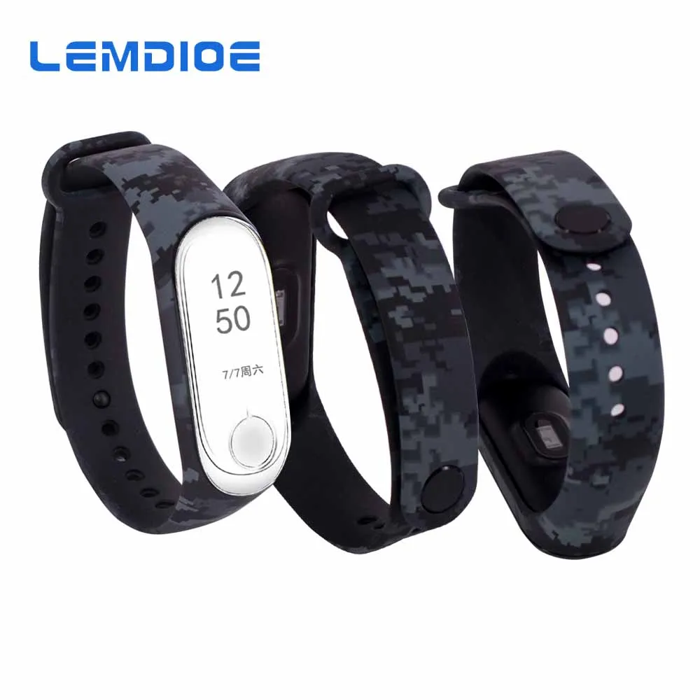 

LEMDIOE Replacement Wristband For Xiaomi mi band 3 Silicone Wristband For Mi band 3 Colorful Bracelet For Xiaomi Wristband