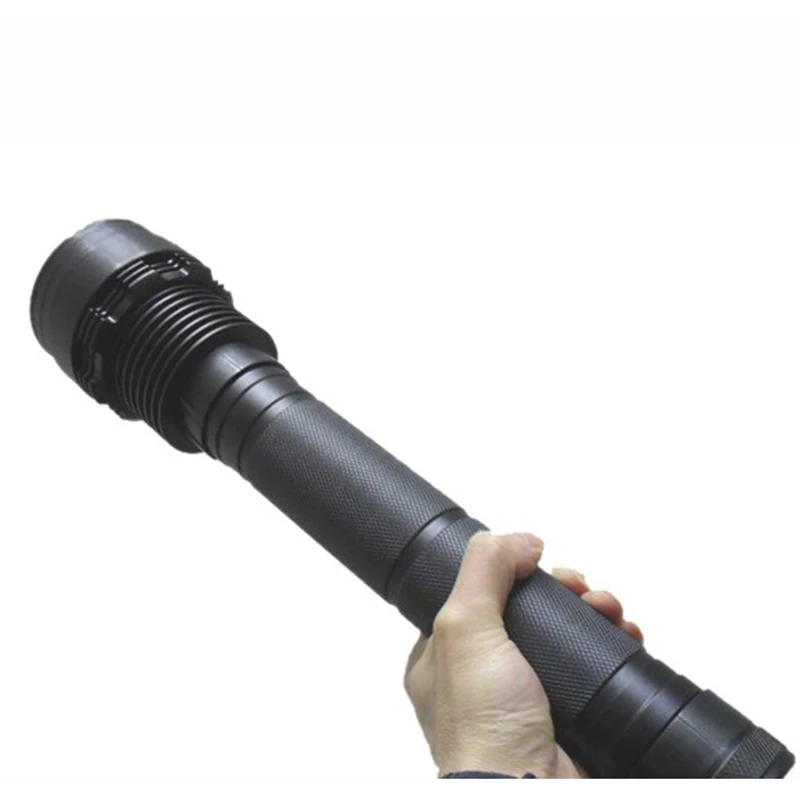 

Rechargeable HID Torch Lumen 85W Dual Power 1000Meters Xenon Light Tail Light Black Aluminum Alloy HID Flashlight