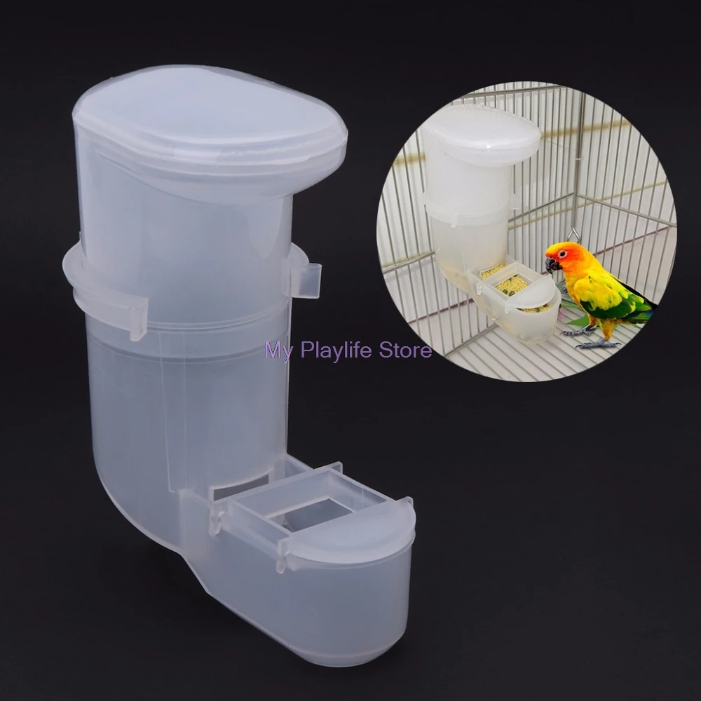 1 шт. птица кормушка для попугаев автоматическая подача воды пищи поилка для животных клип дозатор кормушки клетка товары для птиц C42