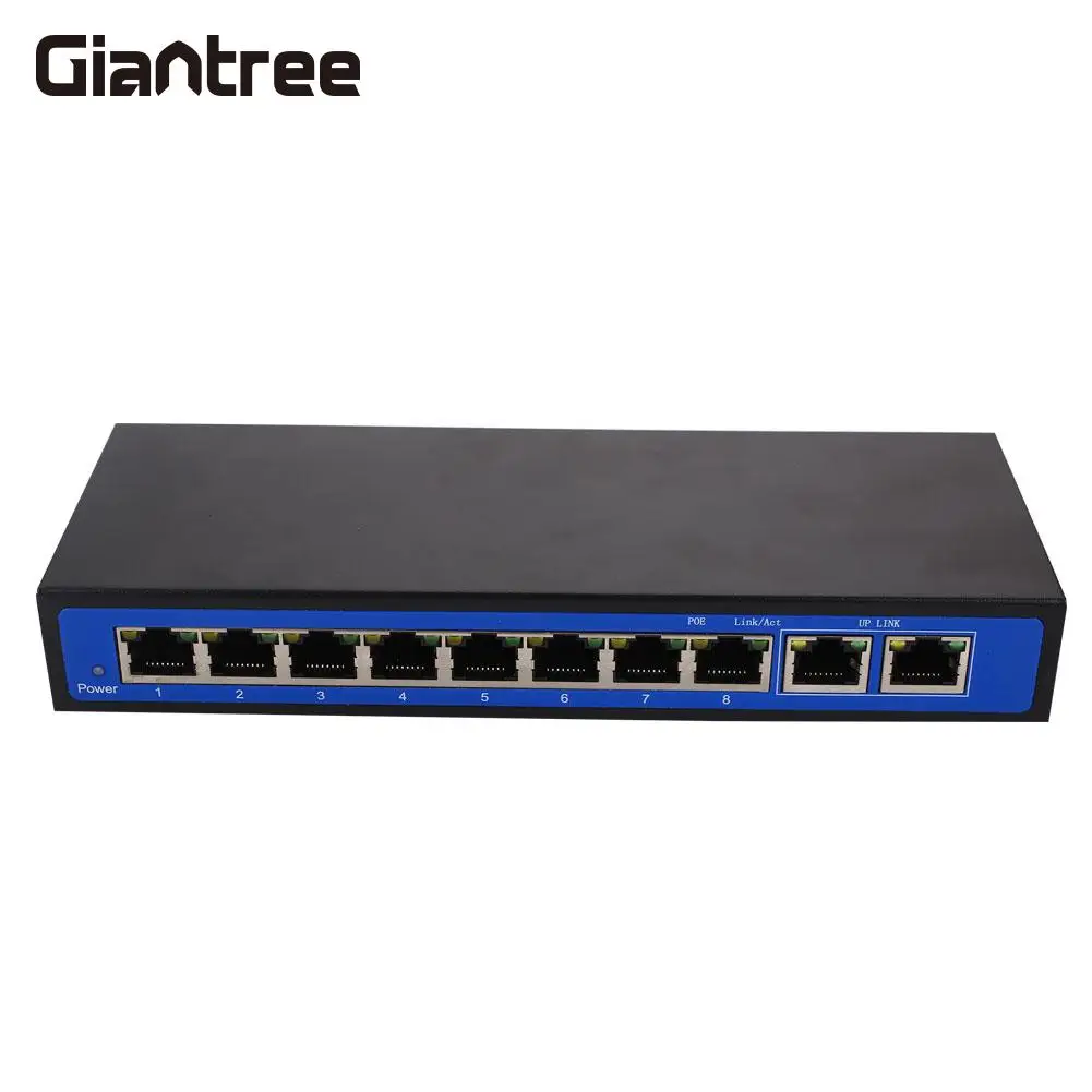 8 PoE Инжектор POE коммутатор профессиональная IP камера Ethernet сетевая RJ45 Poe сетевые