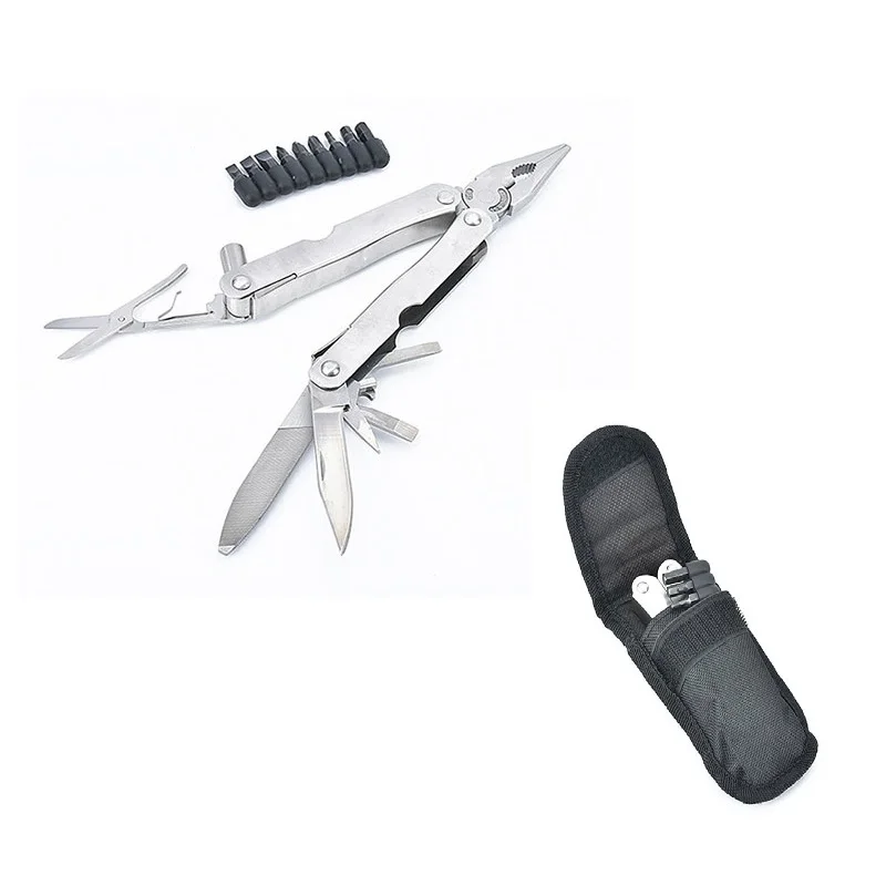 

MultiTool Pocket Knife Multi Function Pliers Tool Stainless Steel Portable Camping Multipurpose Combined Cutter Hiking Tools Bag