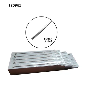 

50PCS 9RS Disposable Sterilized Pro Top Quality Sterilized Tattoo Needles Round Shader for Tattoo Ink Tips free shipping