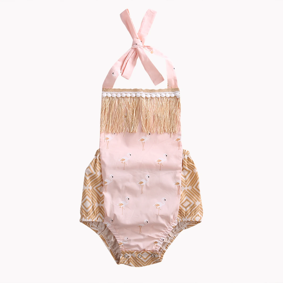 Newborn Infant Baby Girl Playsuit Jumpsuit Bodysuit Outfit Cloth