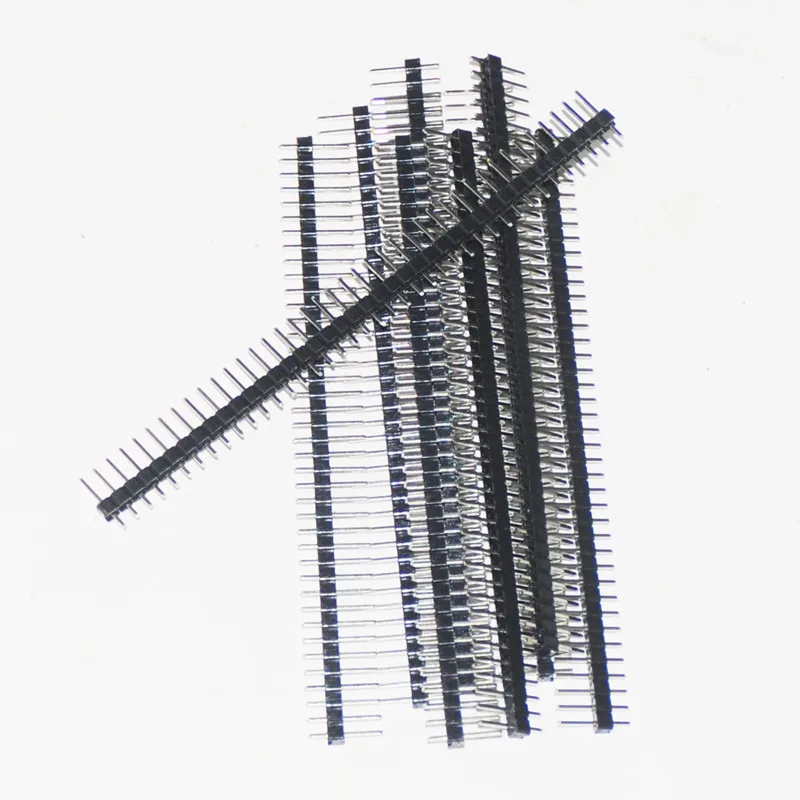 

20pcs Pin For Arduino 1x40 Single Row Male 2.54 Breakable 40 Pins Header Connector Strip Board Module Electronic Parts