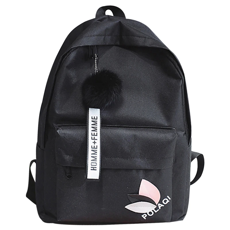 

Casual Backpacks Shoulder Bags Canvas Backpack New Fashion Women Teenager School Female College Wind Small Fresh Bag Pink