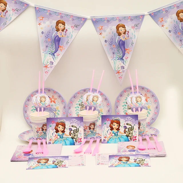 Princess Sofia Kids Birthday Party Decoration Set Party Supplies Baby