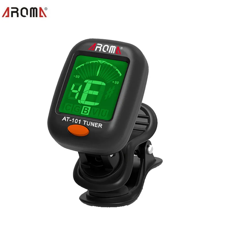 Мини ЖК тюнер AROMA AT101 360 хроматический с зажимом цифровой для акустической