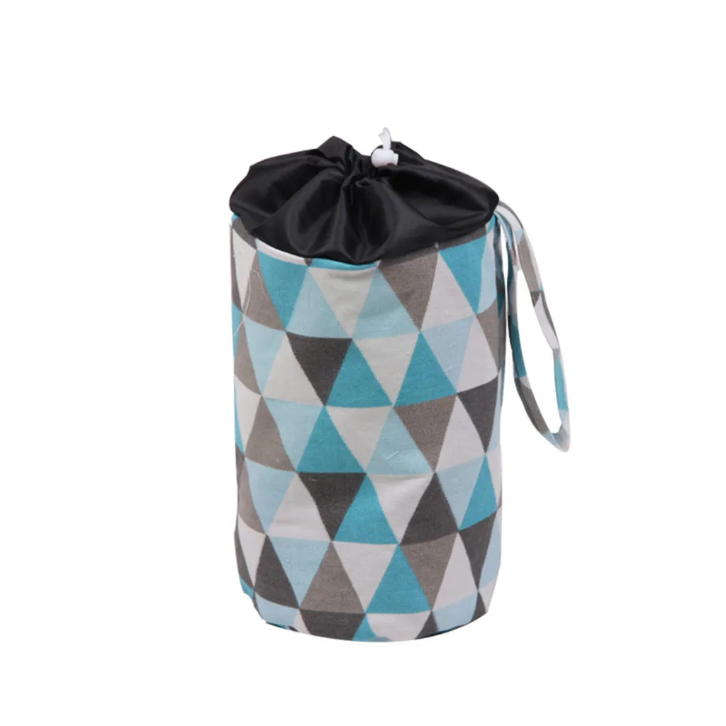 

Storage Bag Canvas Polyester Print Large Capacity Bag Storage Space Saving Prevent Goods Slide Storage Basket For Toys Jun 3