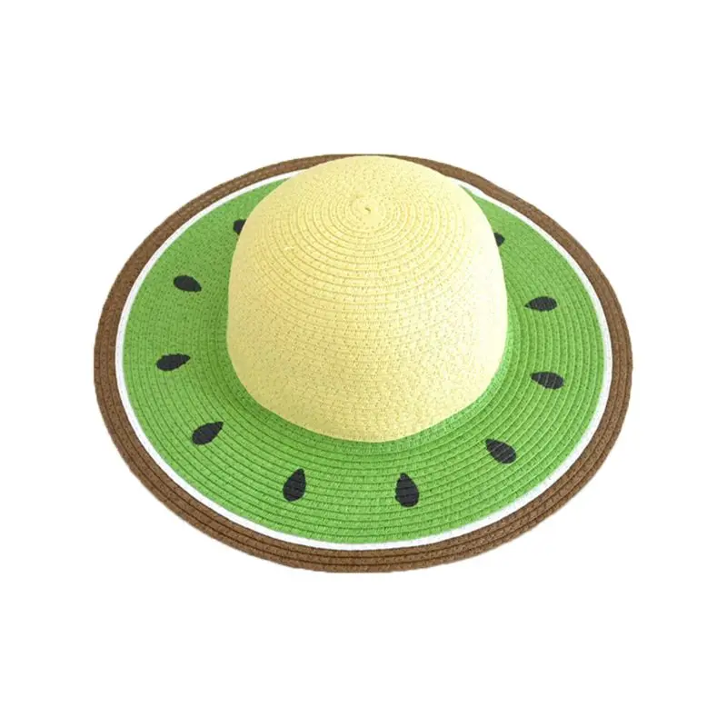 Летняя соломенная шляпа с козырьком для взрослых и детей, широкая, с защитой от ультрафиолета