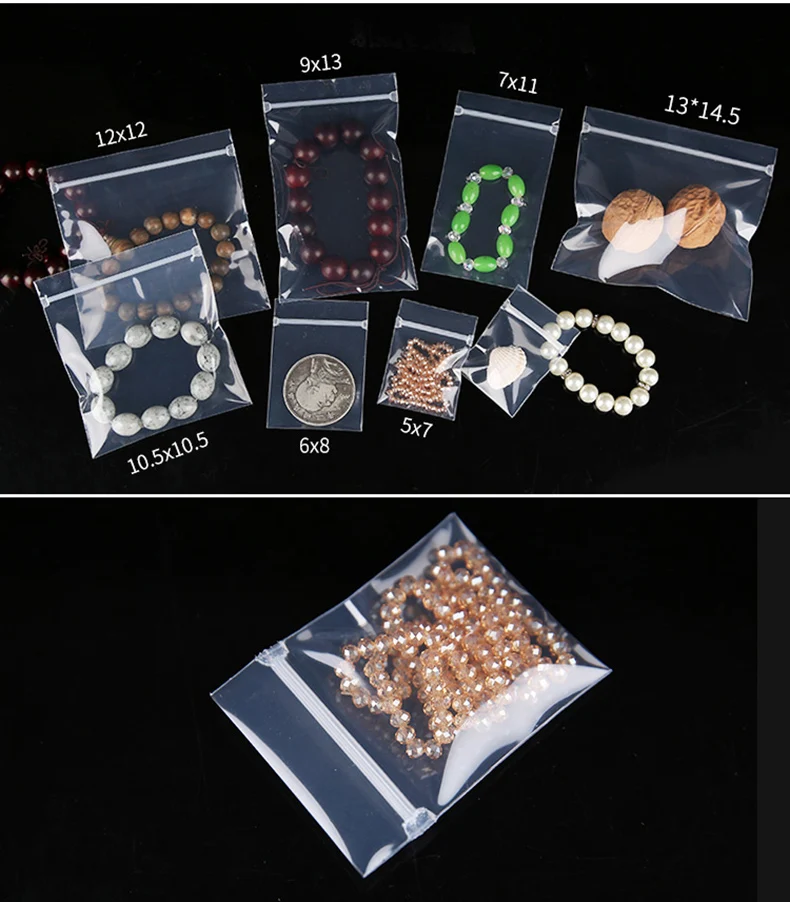 1 Jewelry,agate,package,storage,Ppe,Transparent,zipper,Self-styled,seal,ziplock,Ring,pearl,bracelet,necklace,bead,Anklet,earring,earring,Beads,,Coin gold coin (3)
