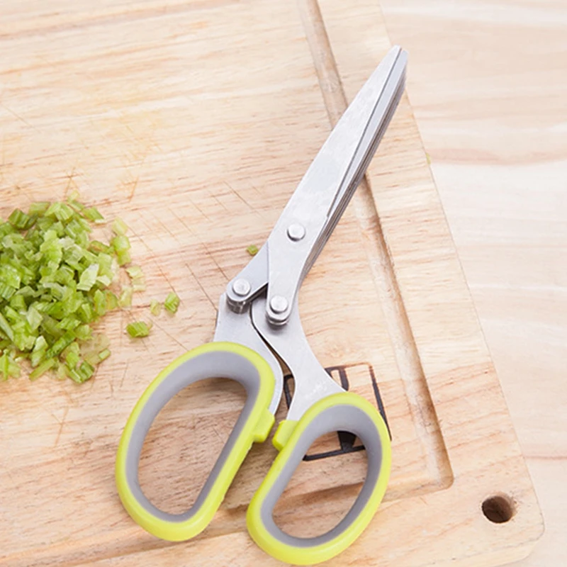 Layers Basil Rosemary Kitchen Scissors Professional Sewing Guided For home Crafts Wrapping Gifts Fabric Sewing Cut Straight Fast (3)