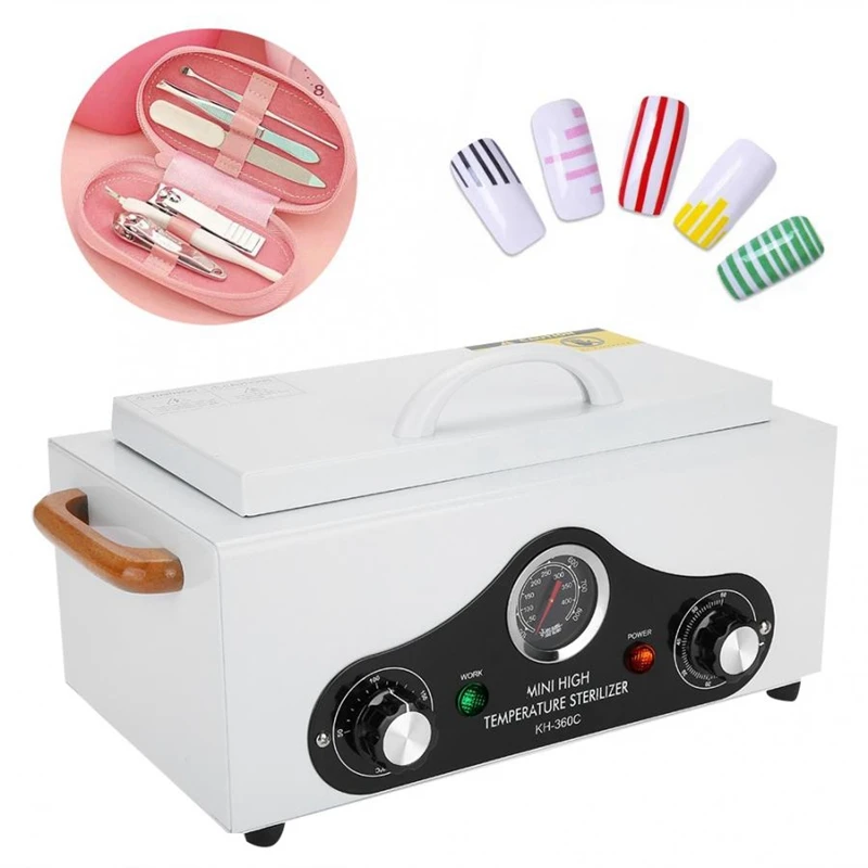  -High Temperature Electric Manicure Nail Tool Sterilizer Box Disinfection Cabinet Portable Equipmen