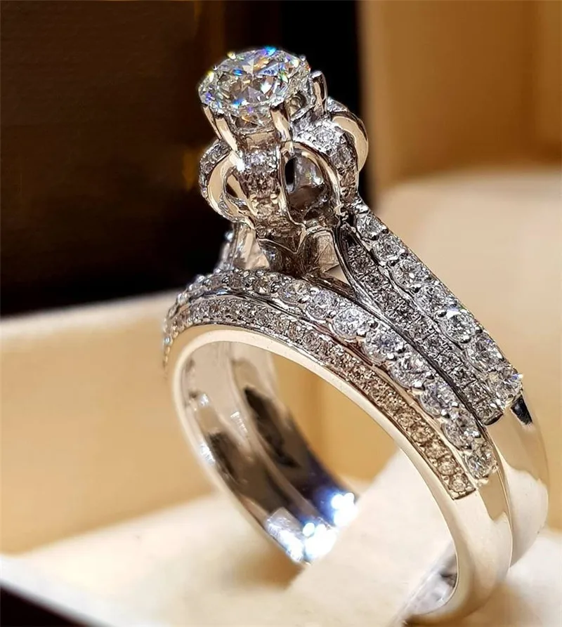 Choucong, 15 стилей, обещающее кольцо, 925 пробы, серебро, AAAAA, cz, вечерние, обручальное кольцо, кольца для женщин, свадебные, обручальное, ювелирное изделие, подарок