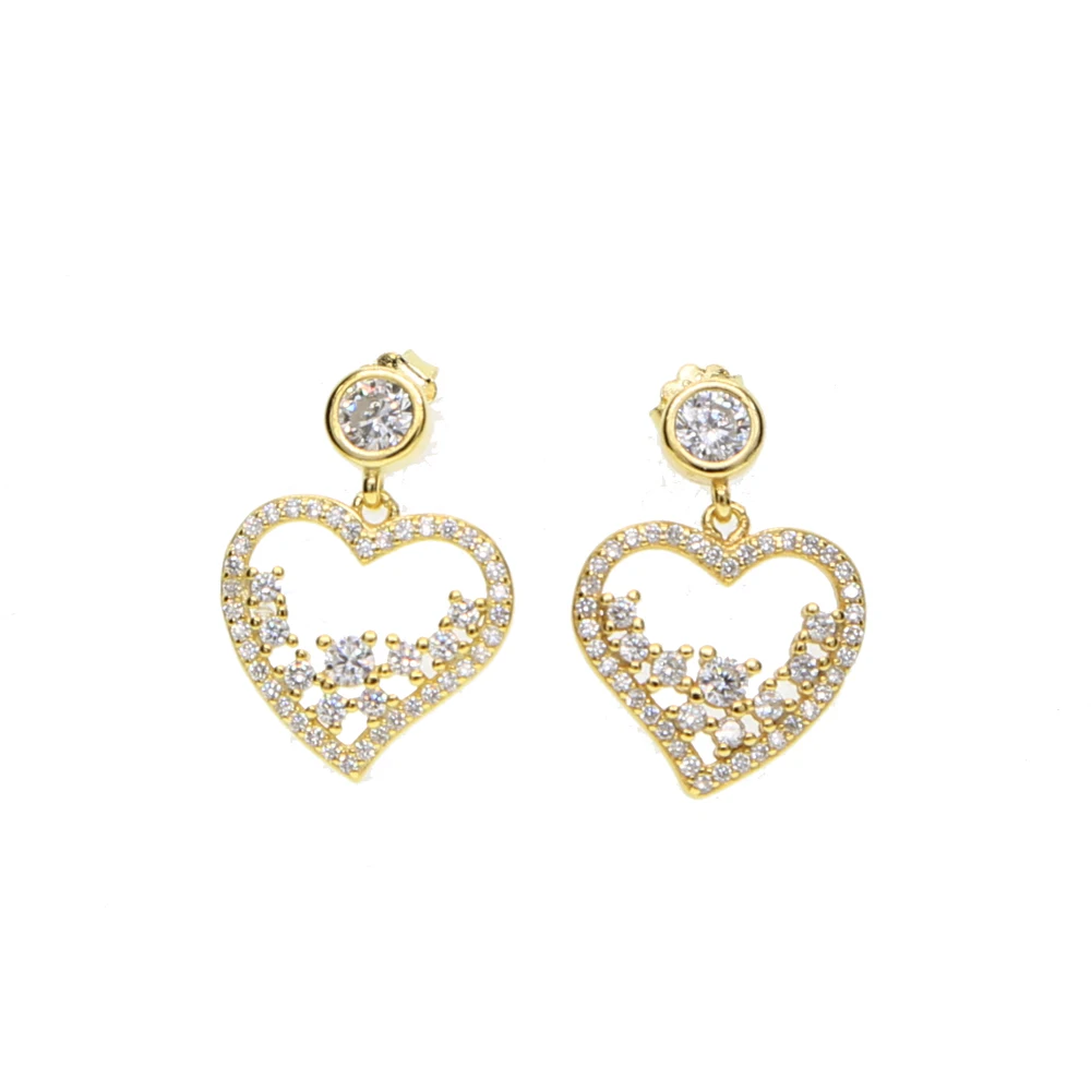 Pendientes Mujer Earings Earring Valentine Wedding Gift Luxury Sparking Bling Aaa Cubic Zirconia 925 Silver Dangle Earirng (3)